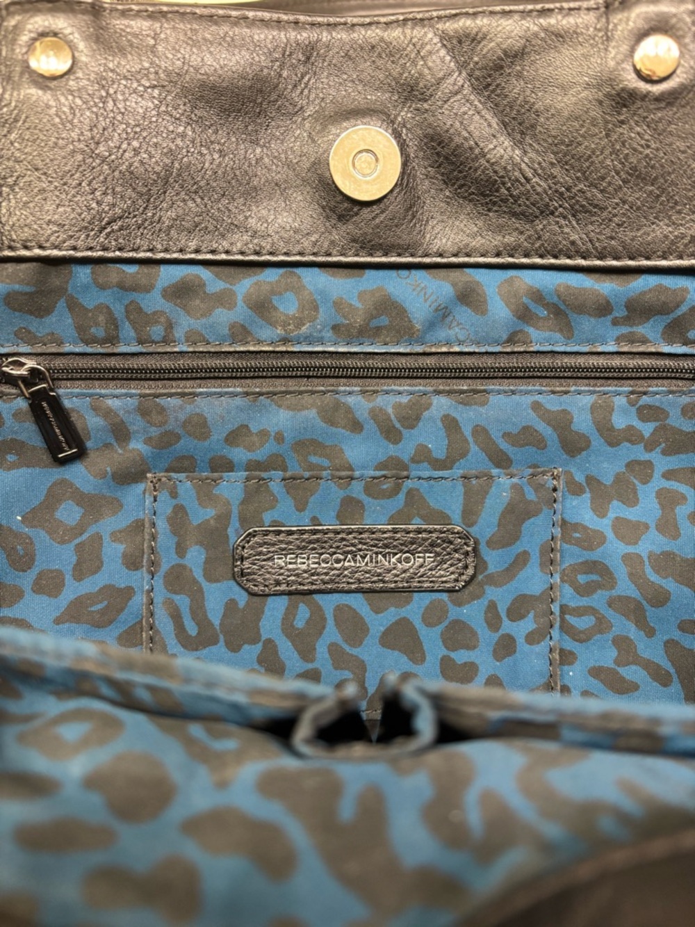 Rebecca Minkoff extra large floral canvas/leather M.A.B. tote - Picture 9 of 11
